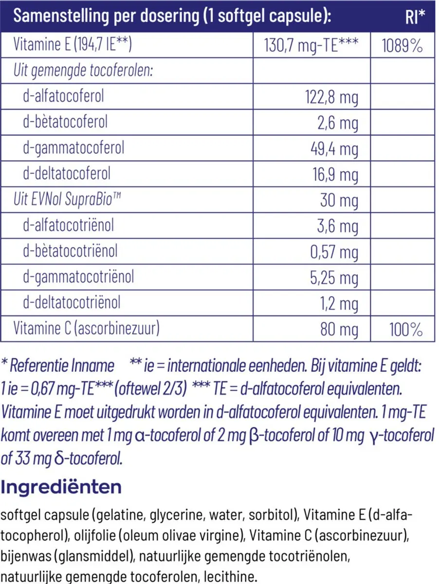 Vitakruid Vitamine E Complex 60 Capsules