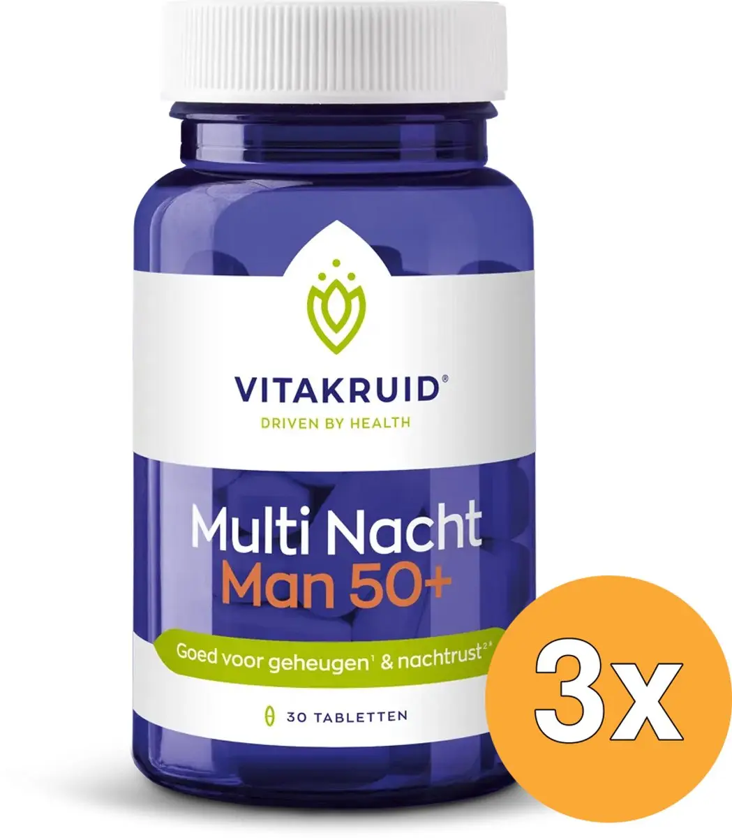 Vitakruid Multi Nacht Man 50+ 100% Vegan
