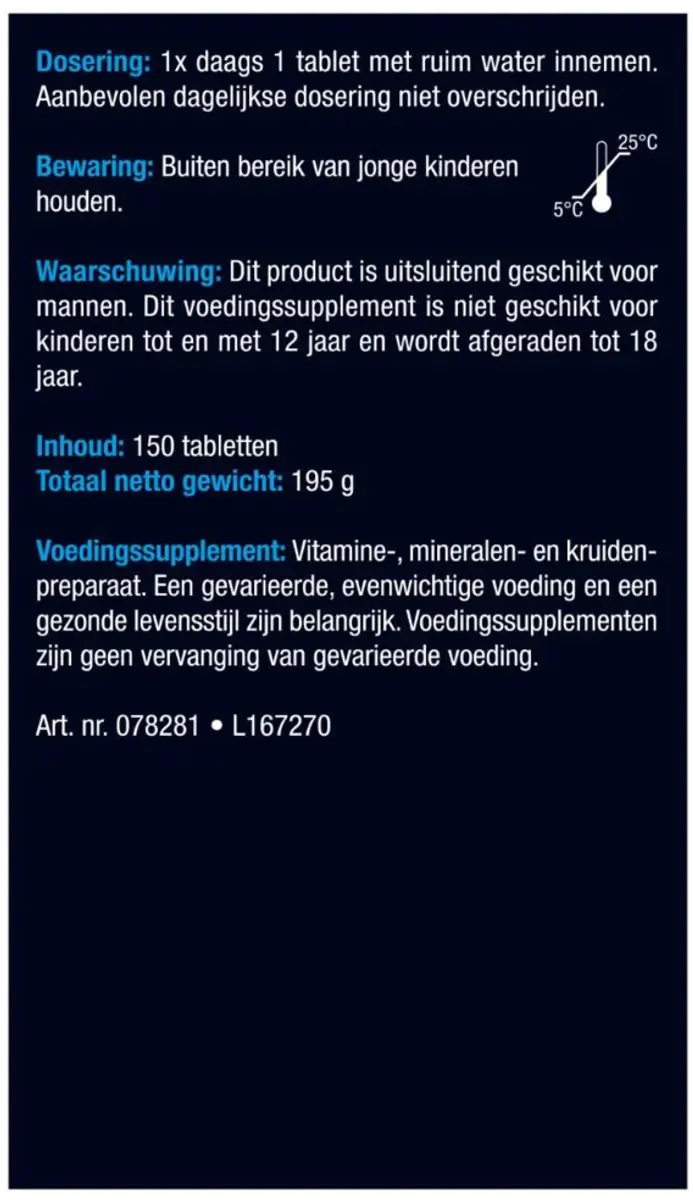 Lucovitaal Testosteron Mannen Support 300g - 2x150 Tabletten