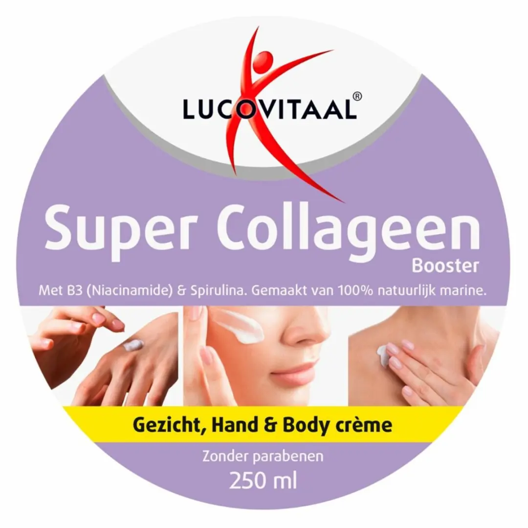 Lucovitaal Hand & Body Crème Collageen 250ml - 2 Stuks