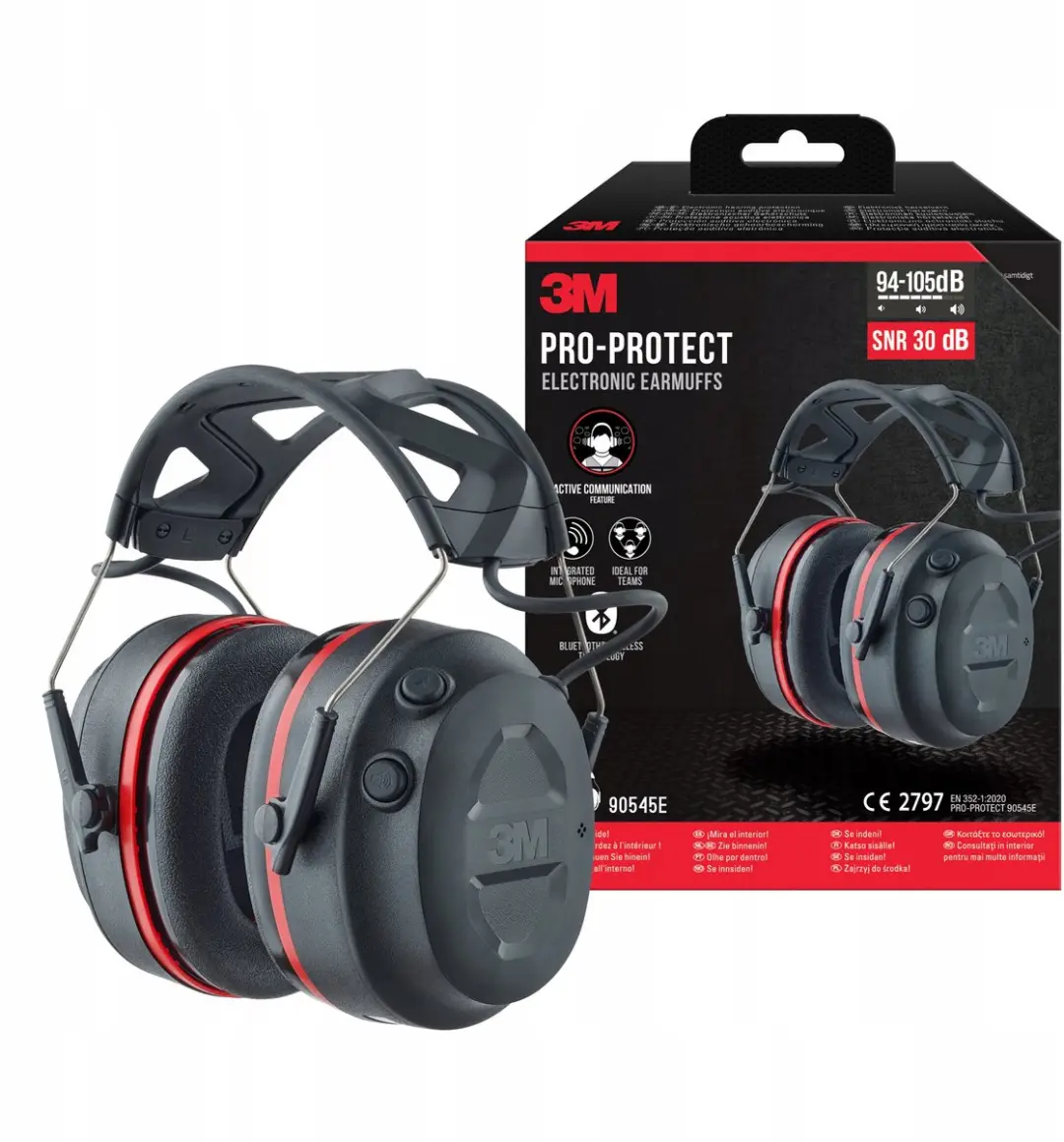 3M Pro-Protect Bluetooth Gehoorbescherming SNR 30dB