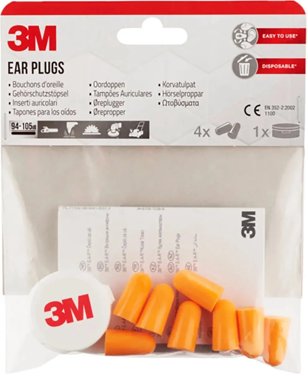 3M Oordoppen One Size - Oranje - 4 Paren