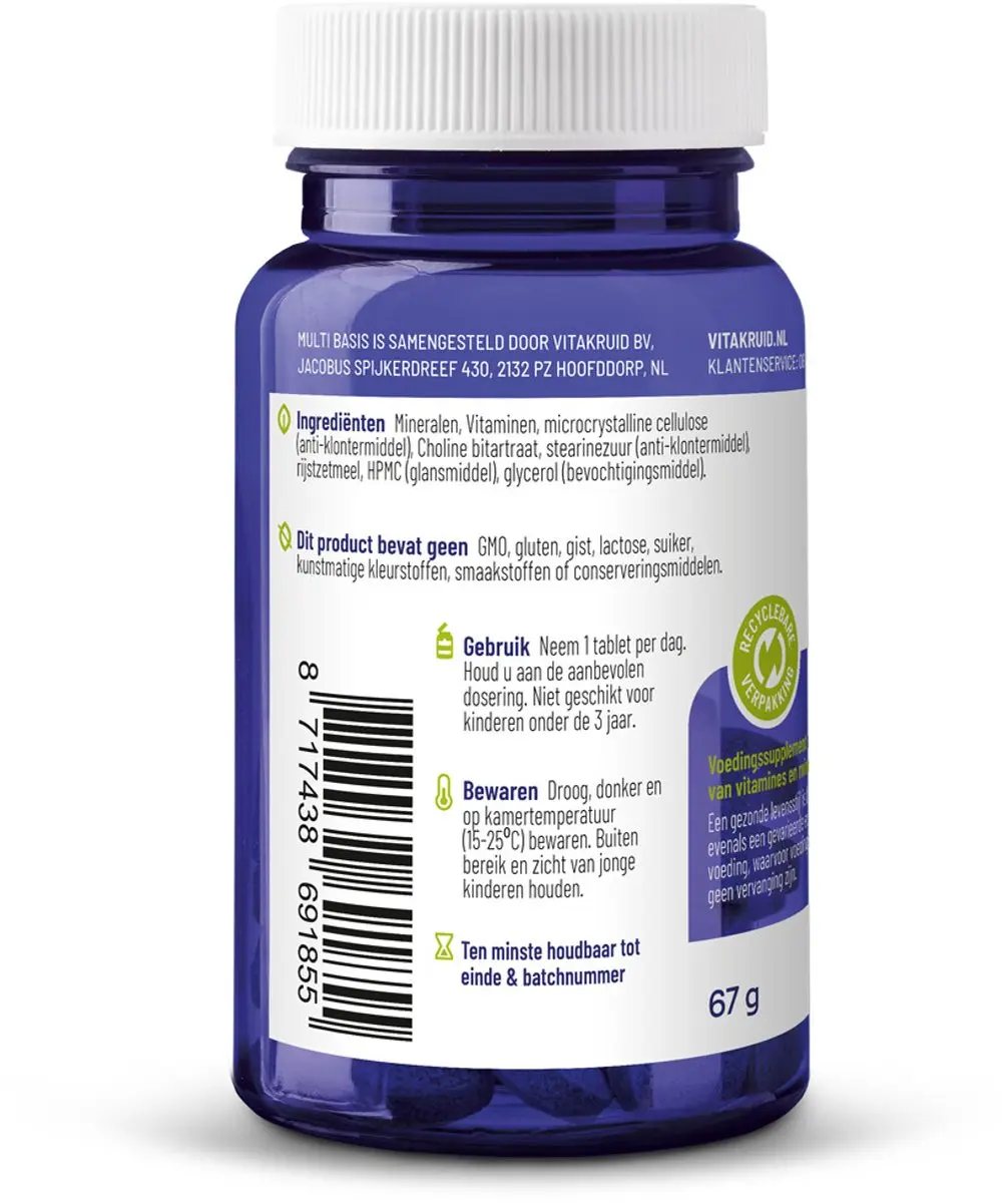 Vitakruid Multi Basis 30 Tabletten