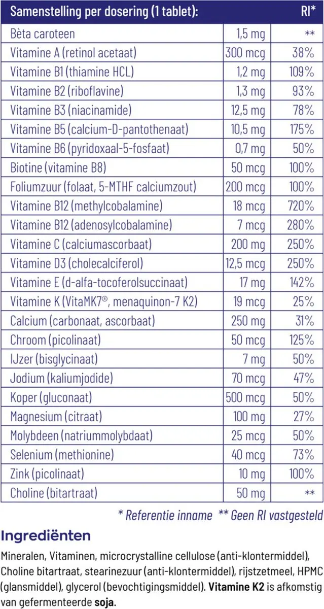 Vitakruid Multi Basis 30 Tabletten
