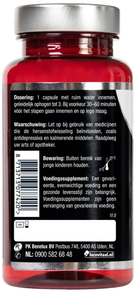 Lucovitaal L-Tryptofaan Puur 600mg - 60 Capsules