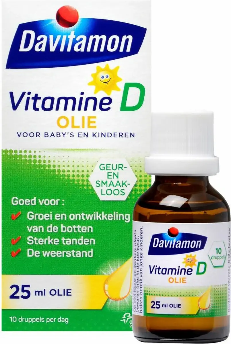 Davitamon Vitamine D Olie 25ml - 4 Stuks