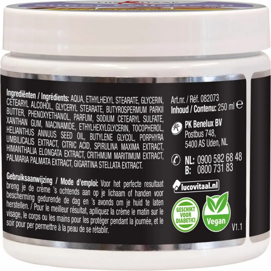 Lucovitaal Hand & Body Crème Collageen 250ml