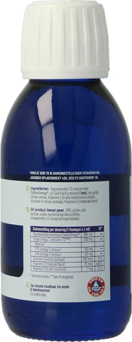 Vitakruid Visolie 1200 TG Vloeibaar 125ml