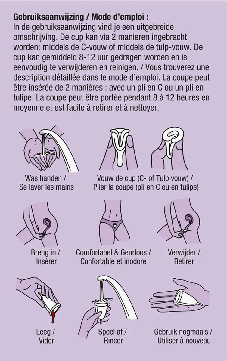 Lucovitaal Menstruatiecup Maat A - Transparant