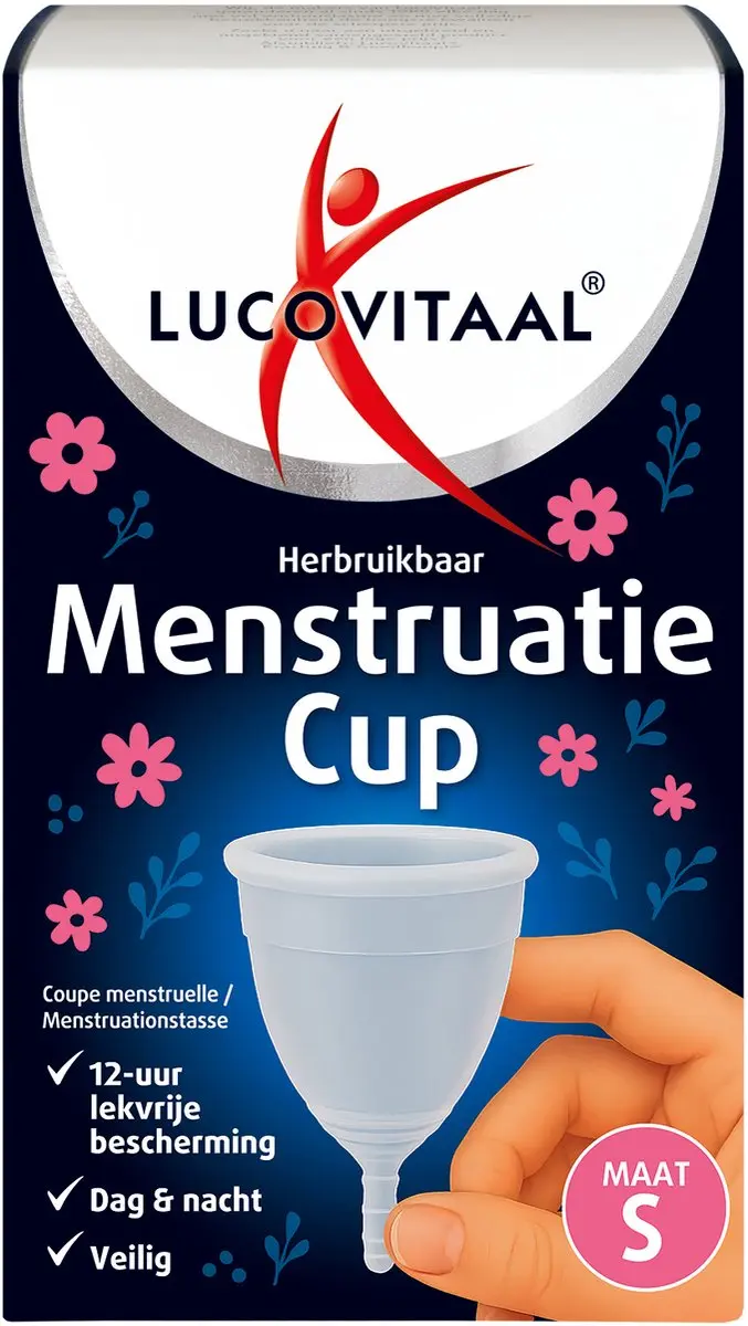 Lucovitaal Menstruatiecup Maat A - Transparant - afbeelding 6 van 6