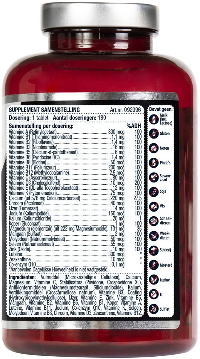 Lucovitaal Multi A-Z 50+ 180 Tabletten