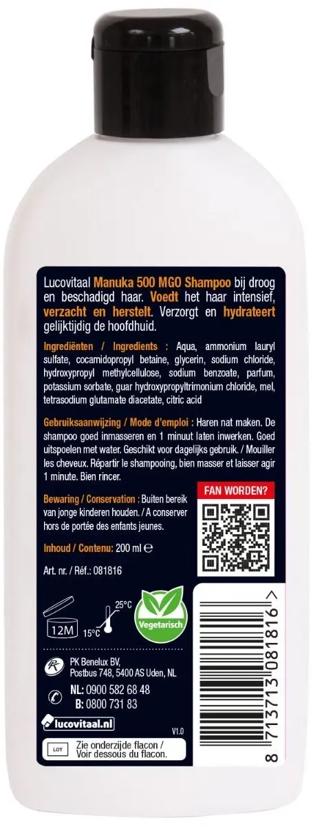 Lucovitaal Manuka Shampoo 200ml