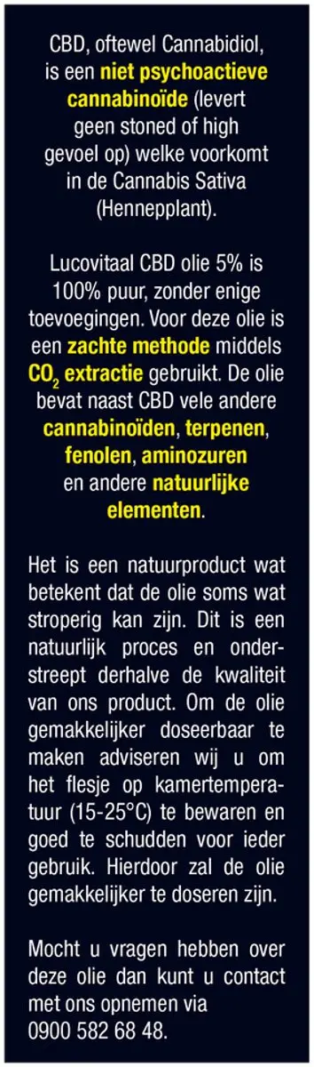 Lucovitaal CBD Olie 5% 30ml