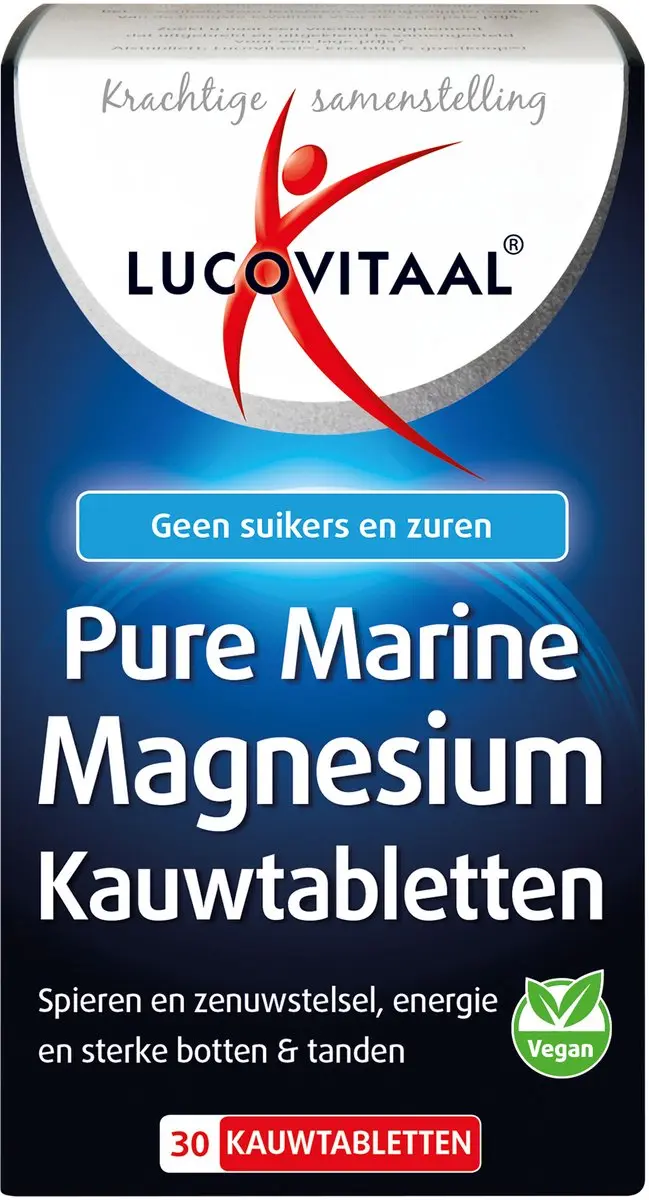 Lucovitaal Marine Magnesium Kauwtabletten 30 Stuks