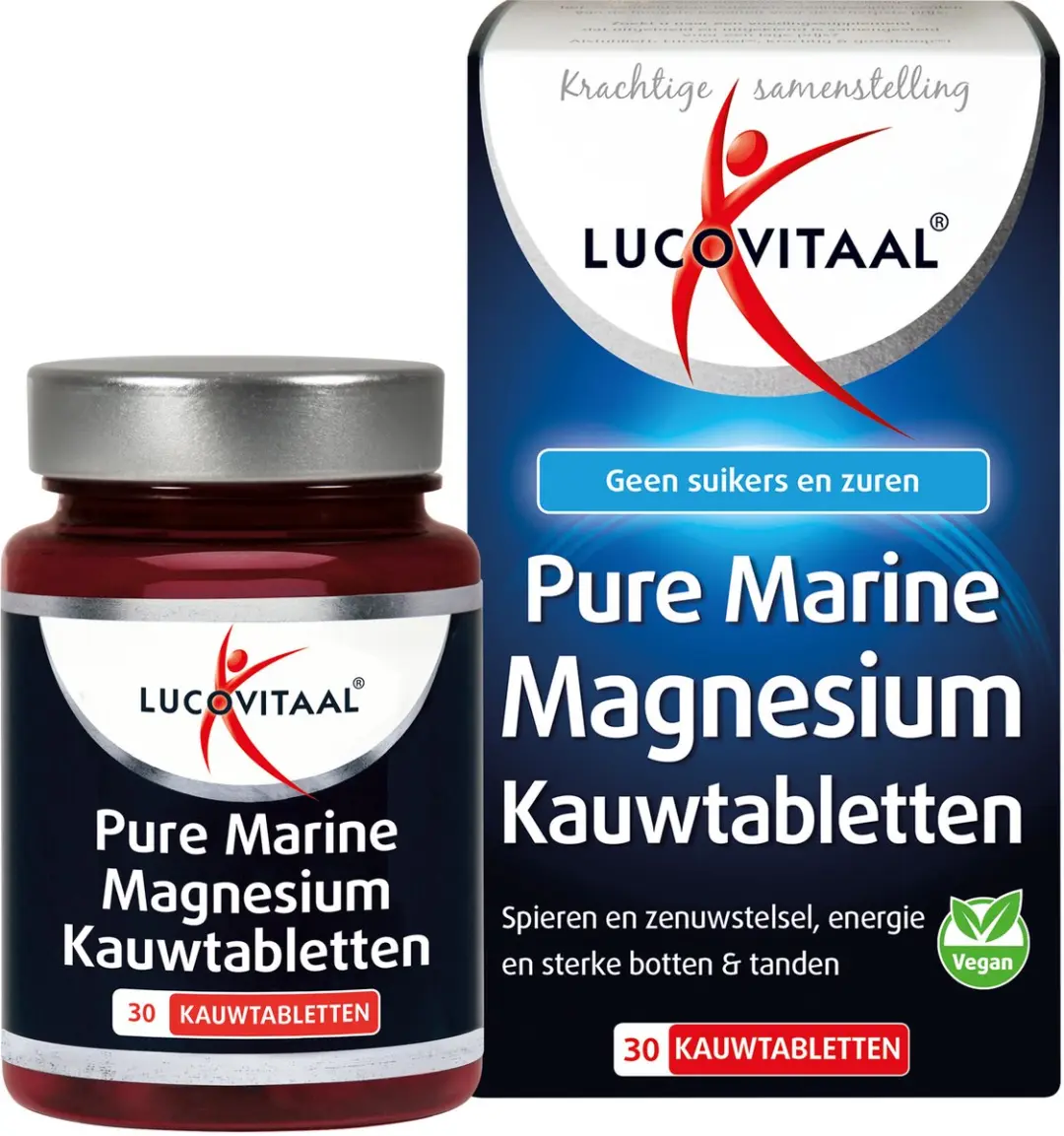 Lucovitaal Marine Magnesium Kauwtabletten 30 Stuks