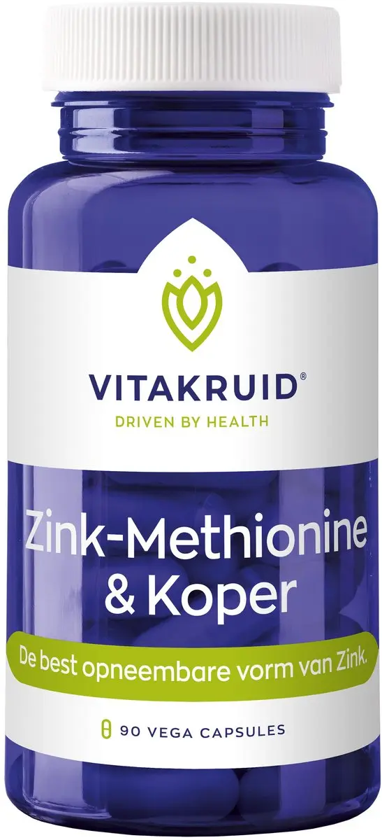 VitaKruid Zink Methionine & Koper 90 Capsules