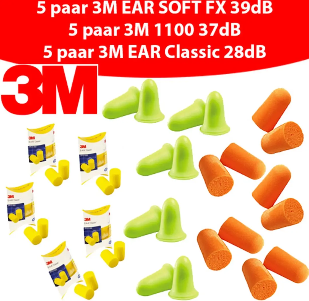 3M Oordoppen 1100/Soft FX/Classic