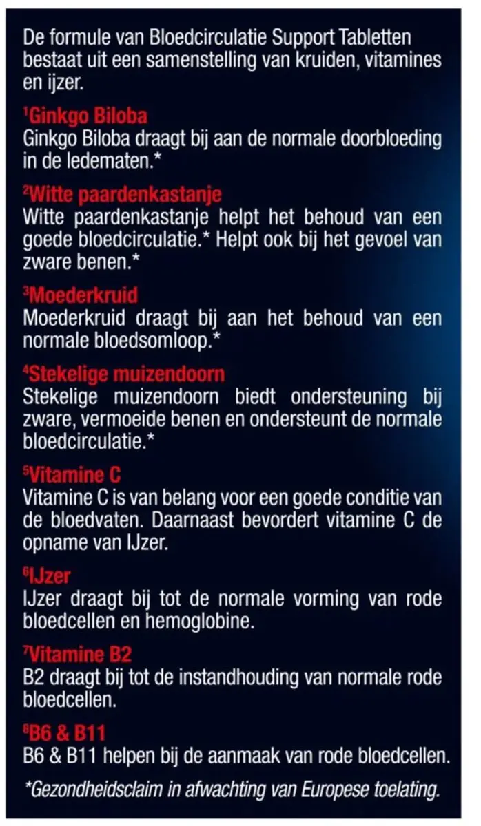Lucovitaal Bloedcirculatie Support - 120 Tabletten