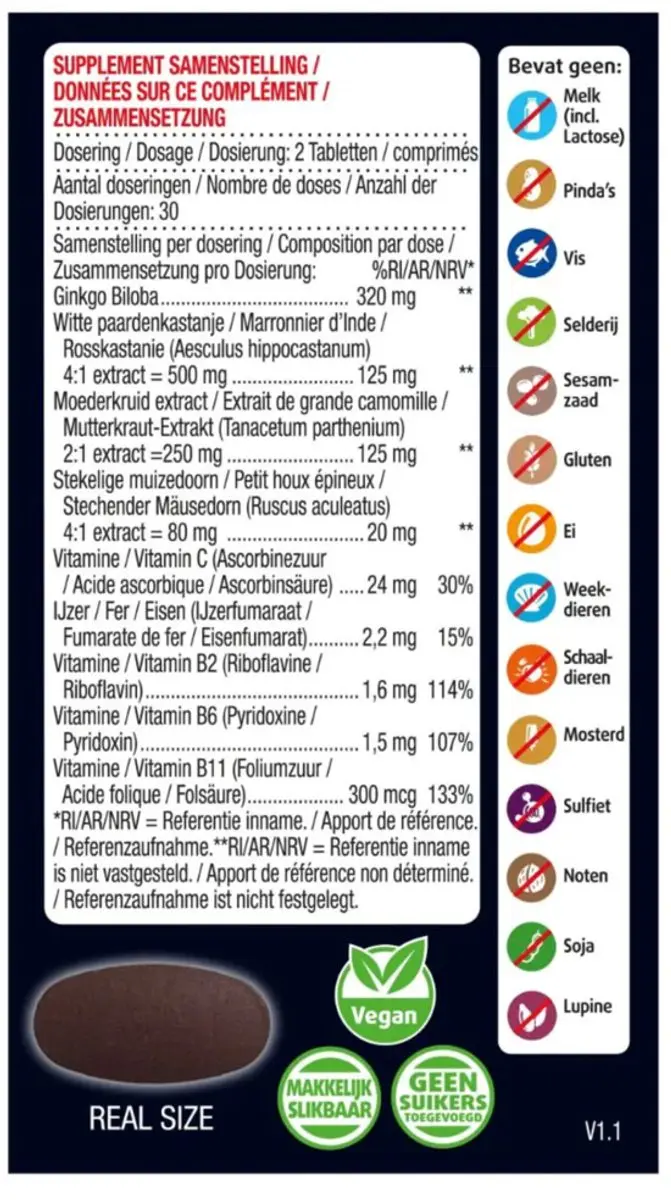 Lucovitaal Bloedcirculatie Support - 120 Tabletten