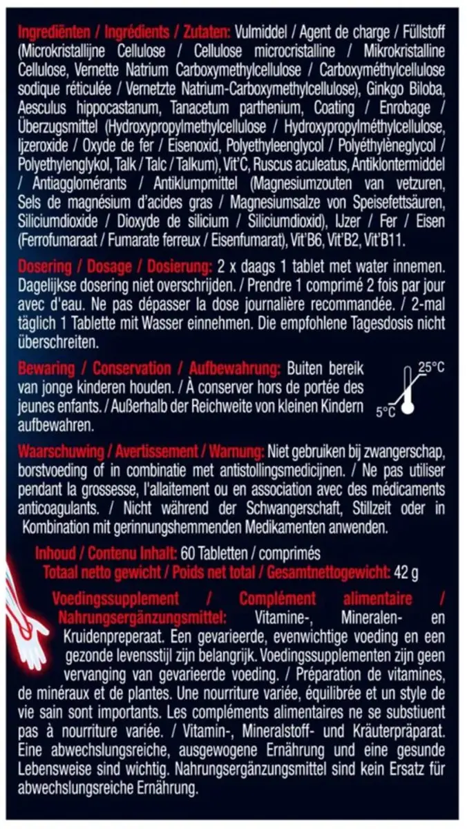 Lucovitaal Bloedcirculatie Support - 120 Tabletten
