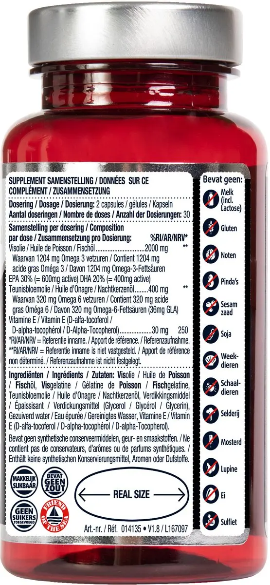 Lucovitaal Super Visolie Omega 3-6 - 60 Capsules