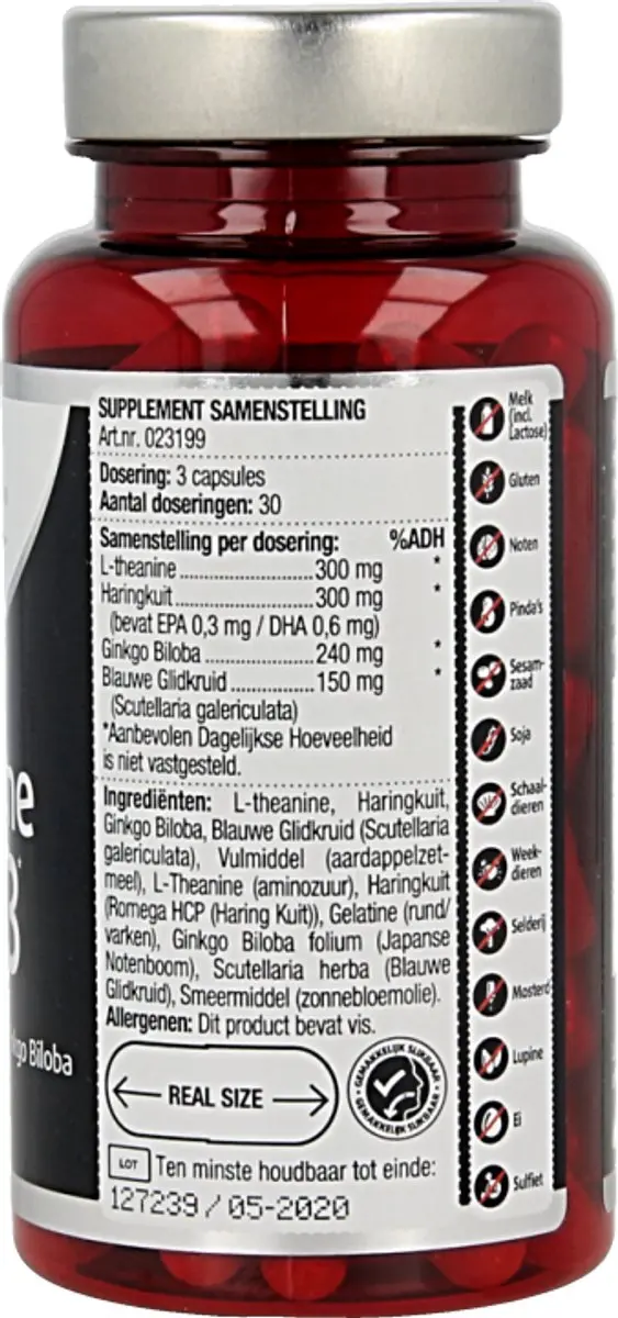 Lucovitaal L-Theanine Omega 3 90 Capsules