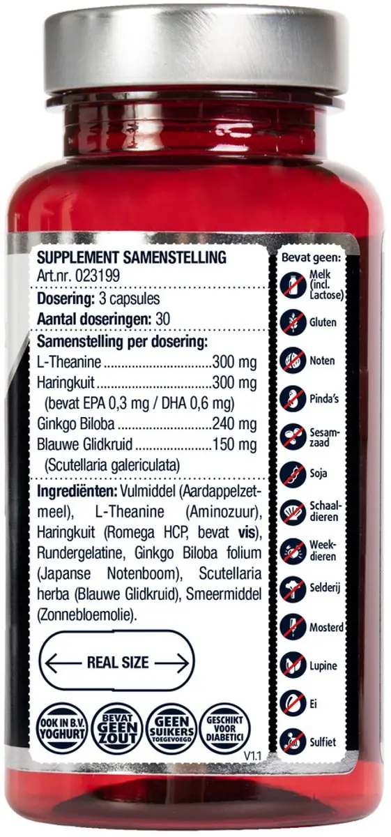 Lucovitaal L-Theanine Omega 3 90 Capsules