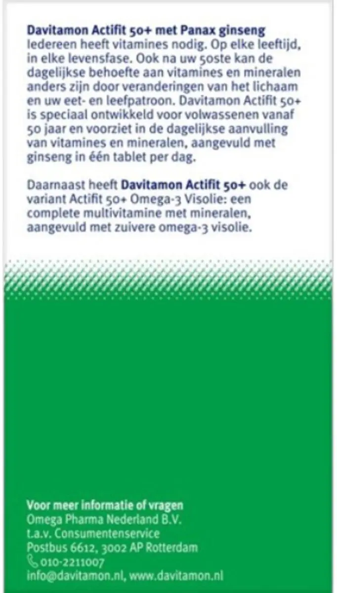 Davitamon Actifit 50+ - 360g (4x90 tabletten)