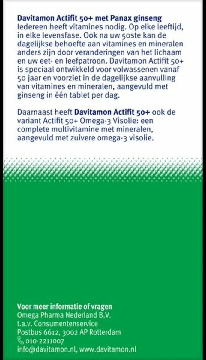 Davitamon Actifit 50+ - 360g (4x90 tabletten)