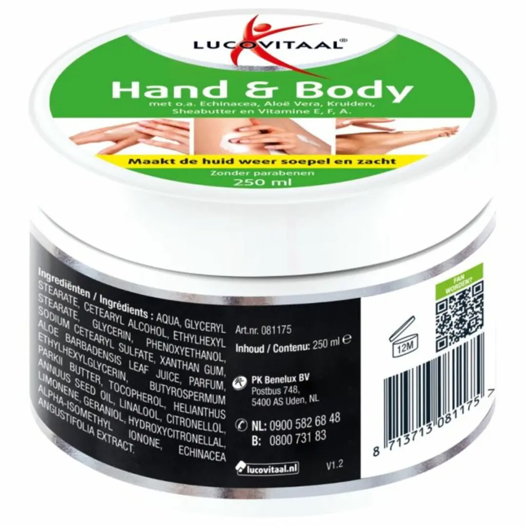 Lucovitaal Hand & Body Crème Echinacea & Aloë Vera 2x250ml
