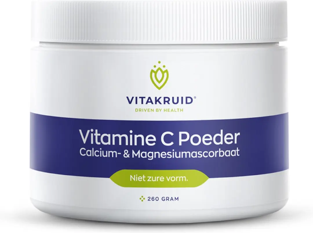 Vitakruid Vitamine C Poeder Calcium- & Magnesiumascorbaat 260g
