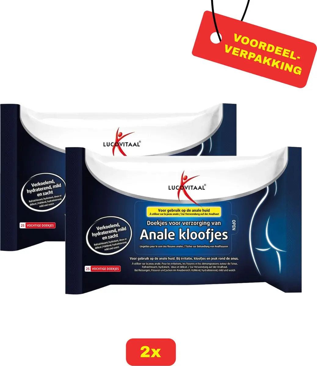Lucovitaal Anale Kloofjes Doekjes