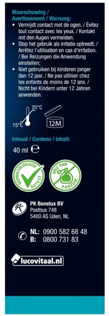 Lucovitaal Anti-Transpirant Spray 40ml
