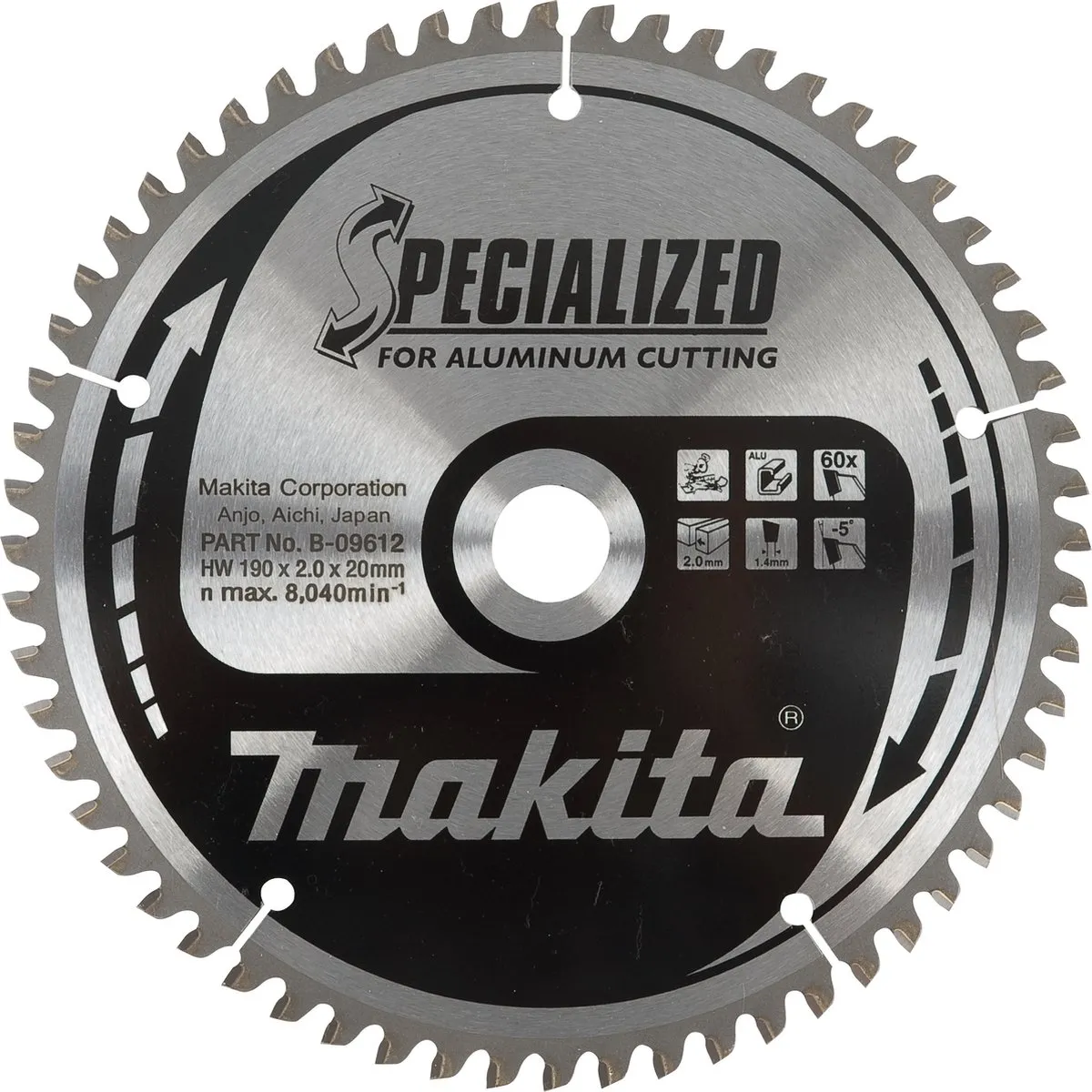 Makita Cirkelzaagblad B-09628 Aluminium 216mm - 64T