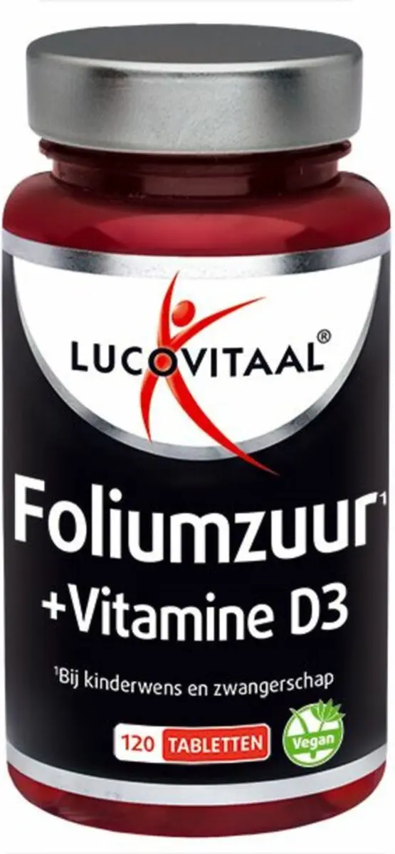 Lucovitaal Foliumzuur + Vitamine D3 120 tabletten
