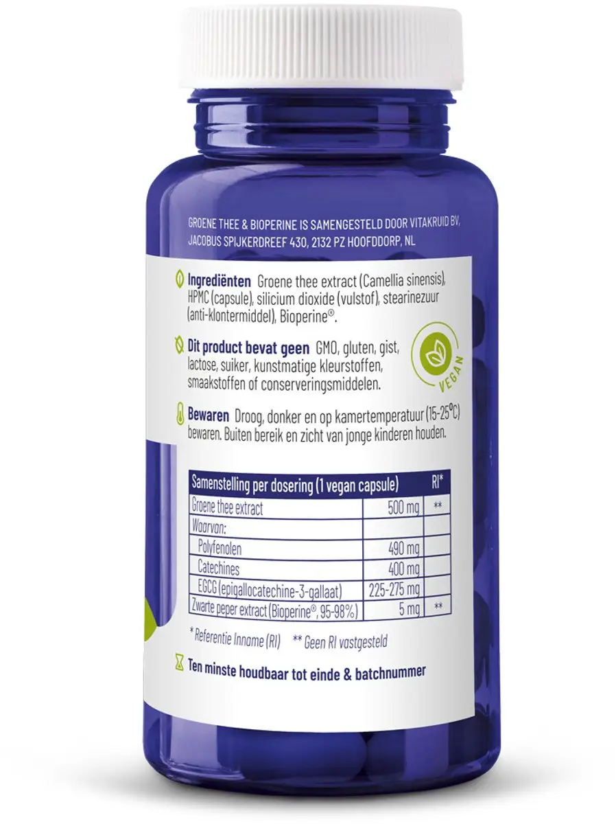 Vitakruid Groene Thee & Bioperine