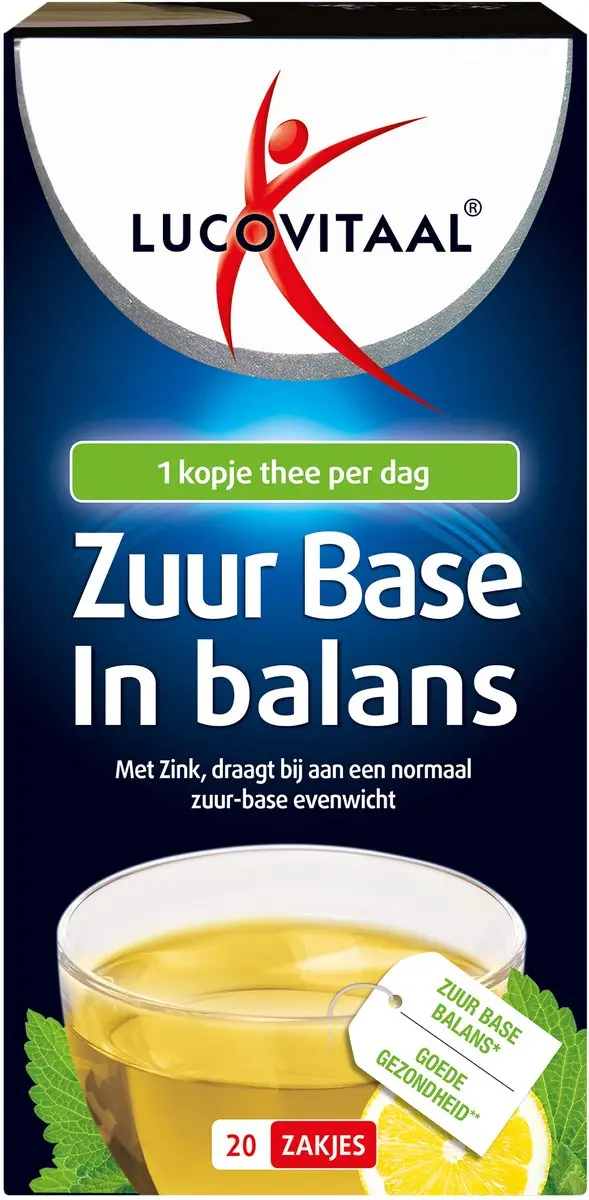 Lucovitaal Zuur Base Groene Thee 20 Stuks