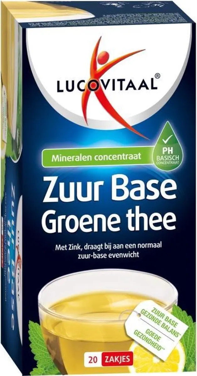 Lucovitaal Zuur Base Groene Thee 20 Stuks