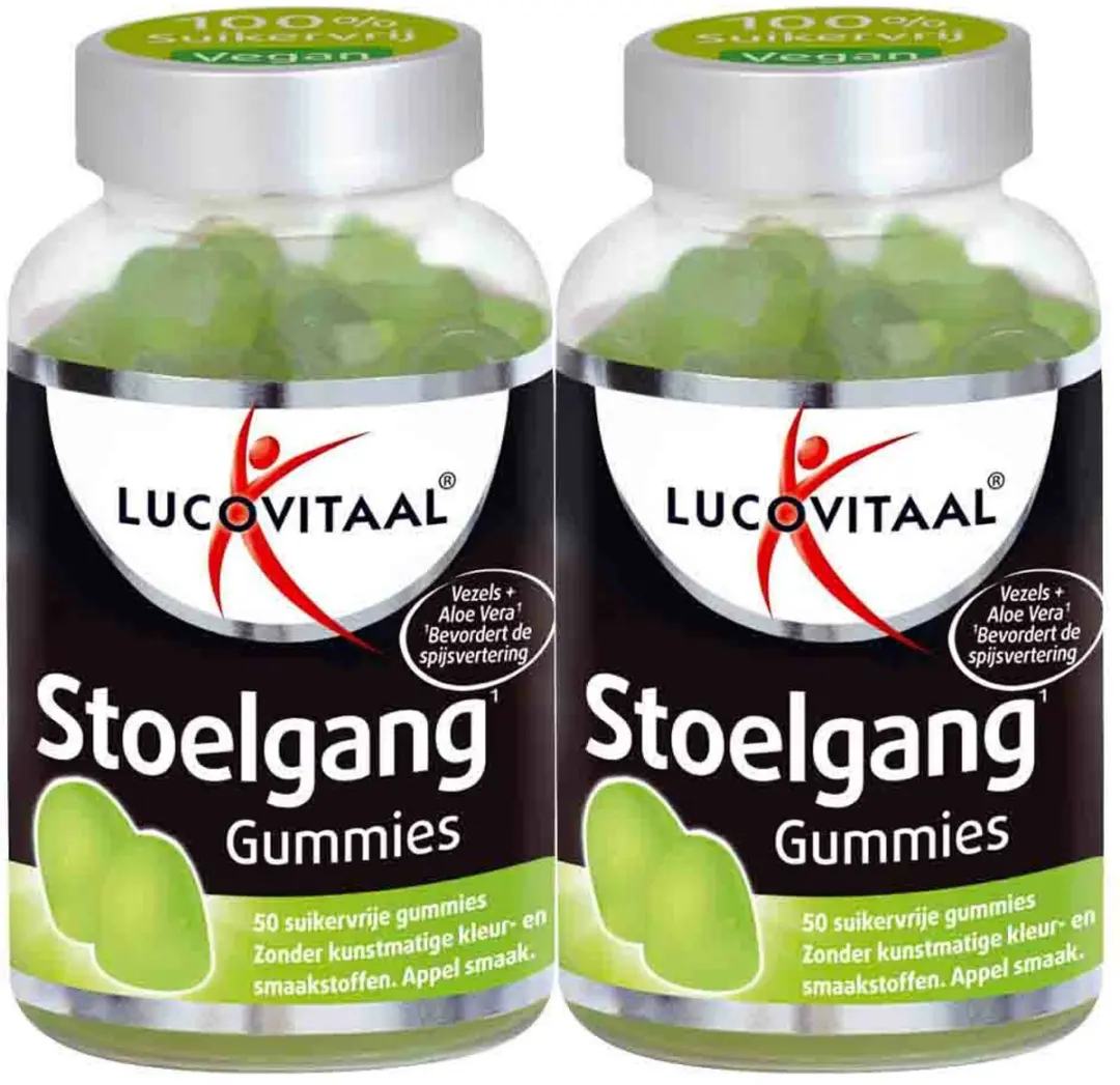 Lucovitaal Gummies Stoelgang - 100 g (2x50 stuks)