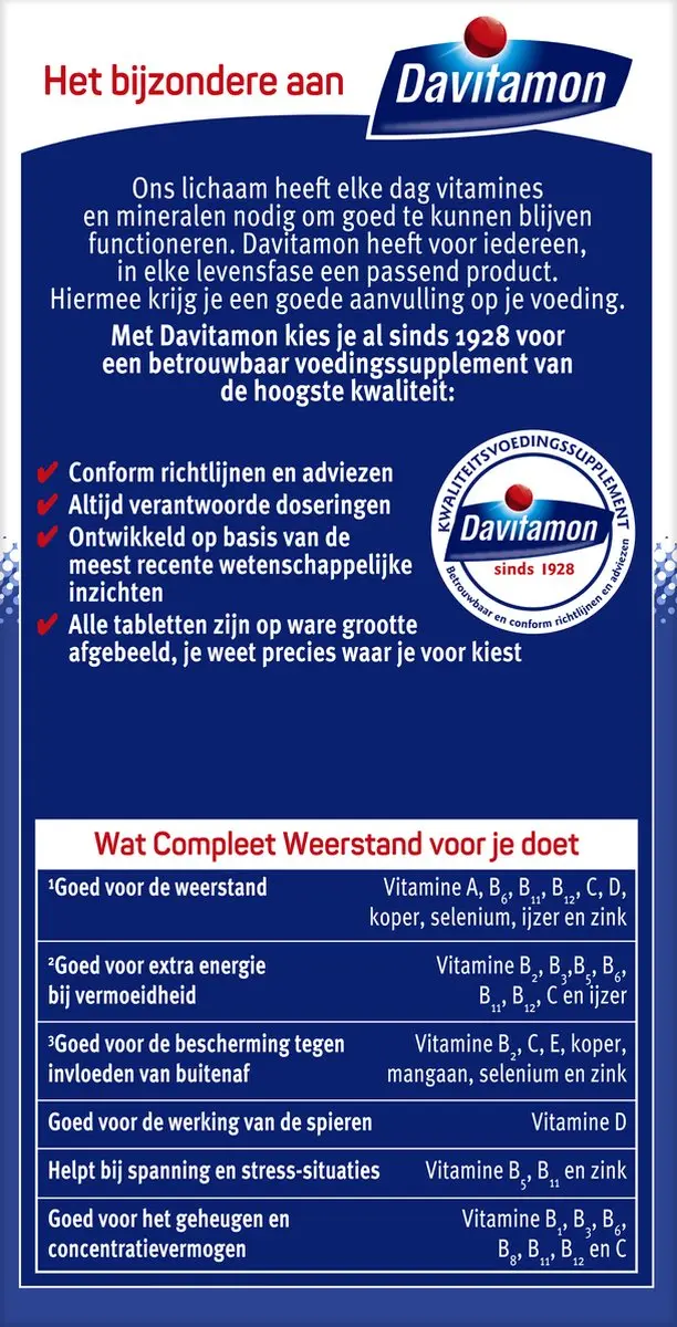 Davitamon Compleet Weerstand Multivitamine 400 Dragees
