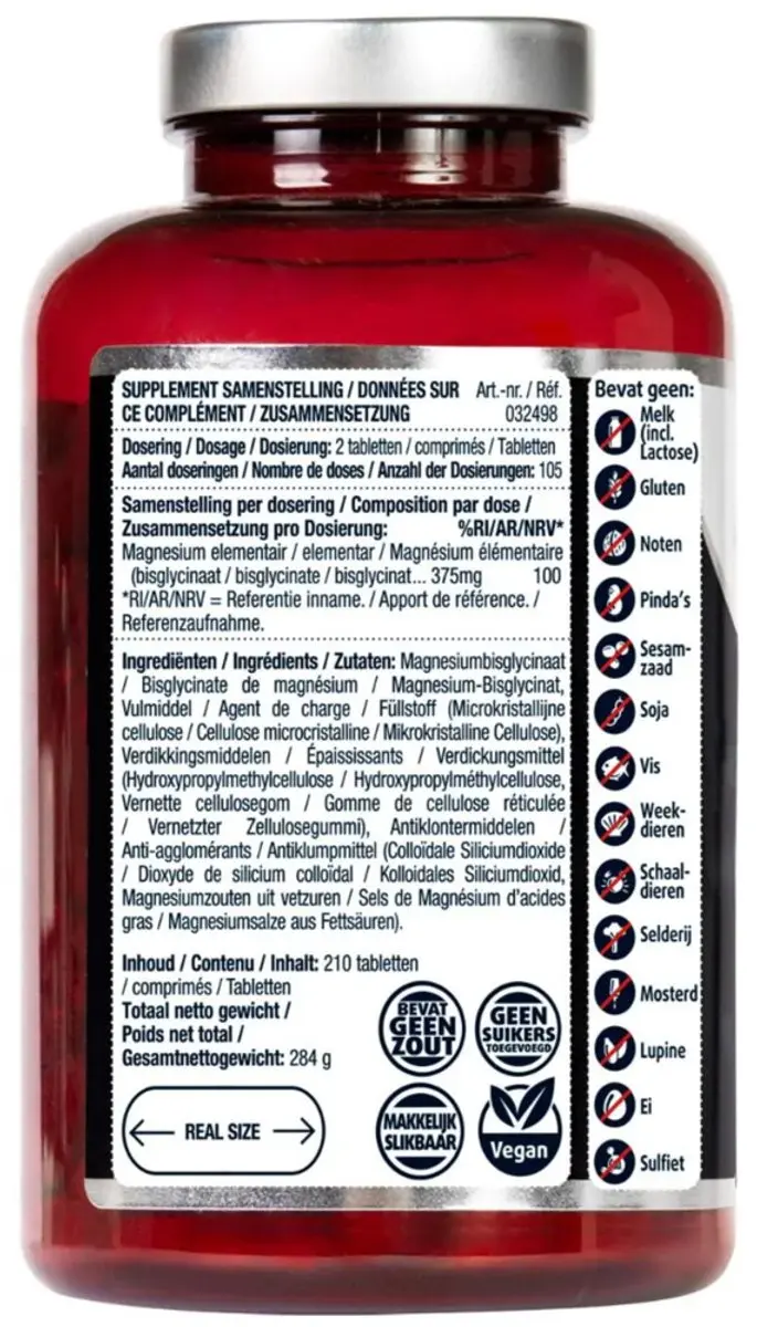 Lucovitaal Magnesium 375mg Bisglycinaat - 420 tabletten