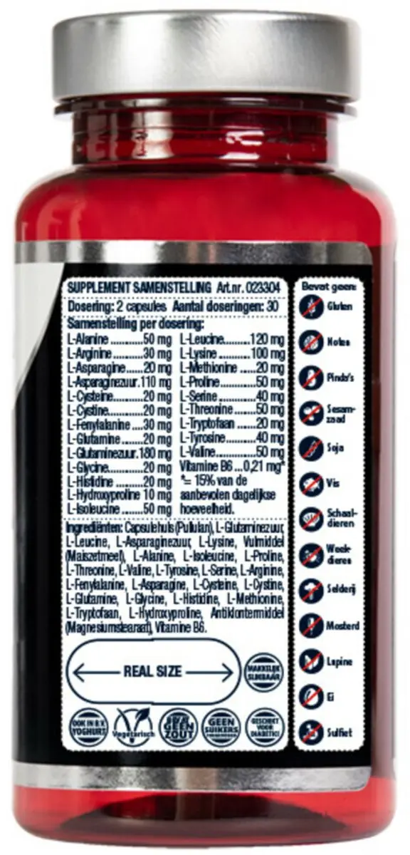 Lucovitaal Aminozuren Compleet + Vitamine B6 180 Capsules - 3x60