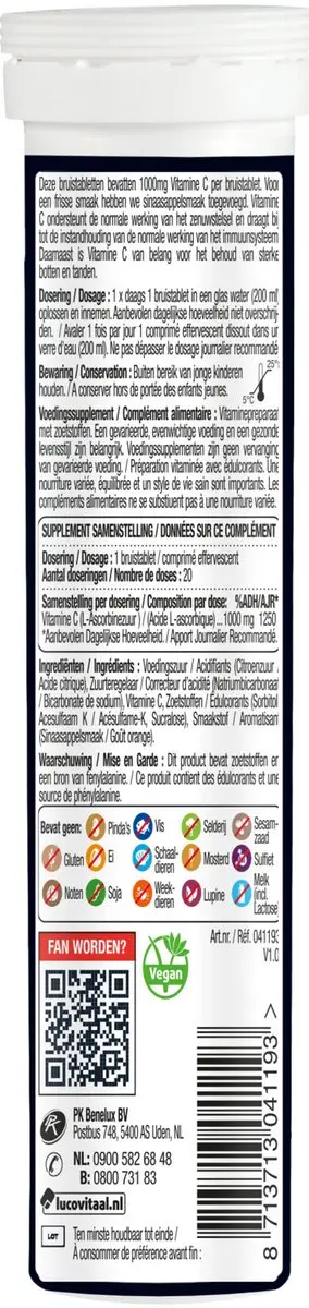 Lucovitaal Magnesiumcitraat 20mg