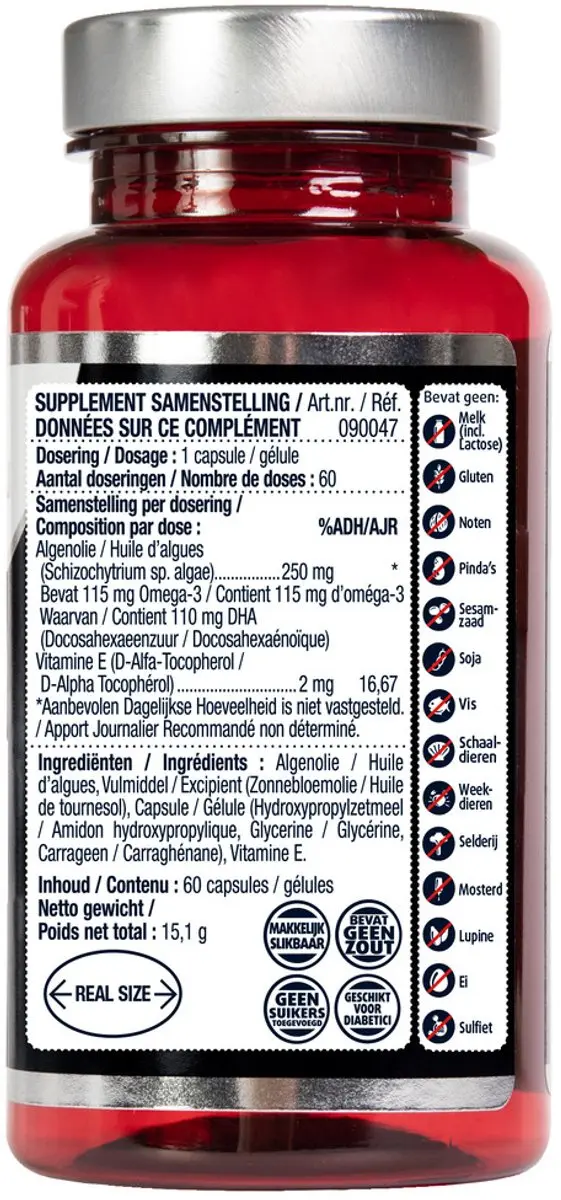 Lucovitaal Vegan Omega-3 Microalgen 60 Capsules