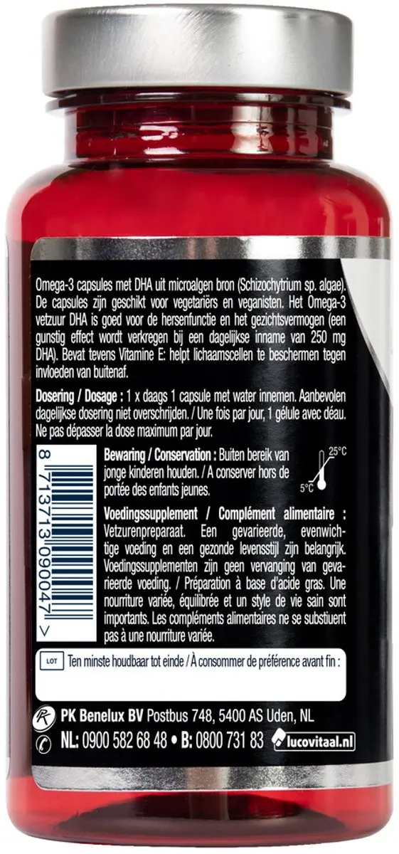 Lucovitaal Vegan Omega-3 Microalgen 60 Capsules