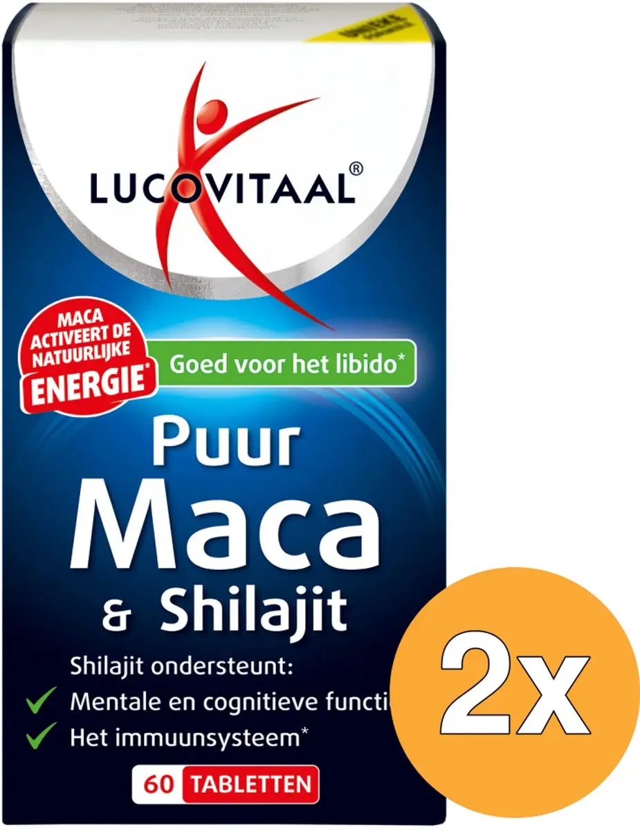Lucovitaal Maca & Shilajit Puur 120 tabletten