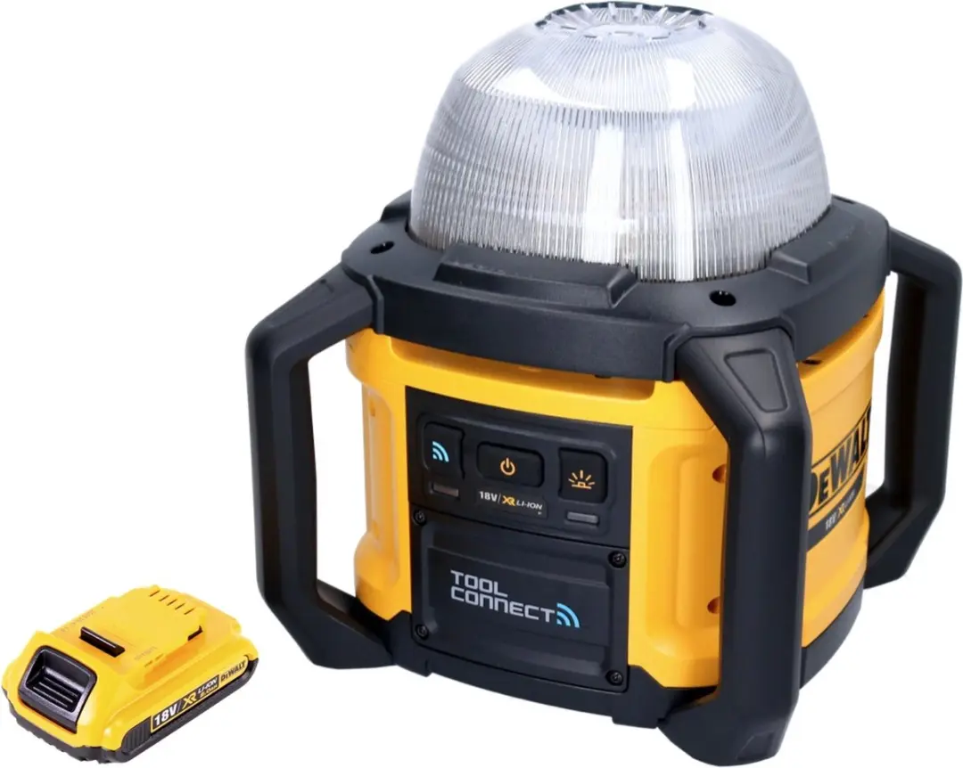 DeWalt DCL074 Oplaadbare Bouwplaats Schijnwerper 18V 5000lm - Geel/Zwart