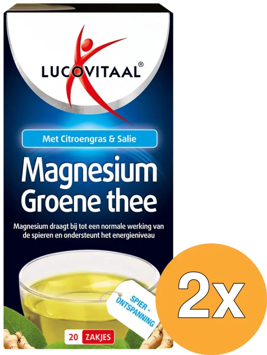 Lucovitaal Magnesium Groene Thee 20 Zakjes