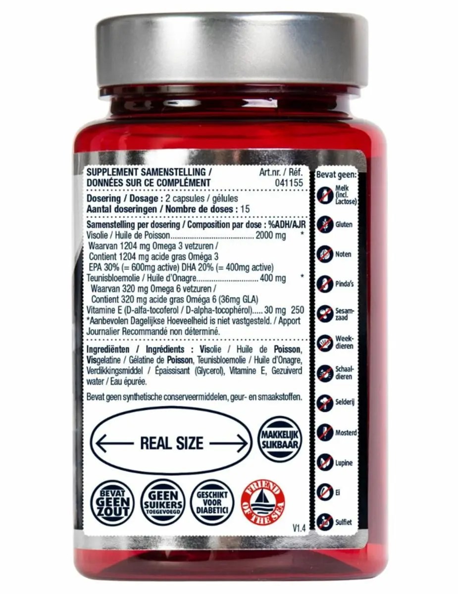 Lucovitaal Super Visolie Omega 3-6