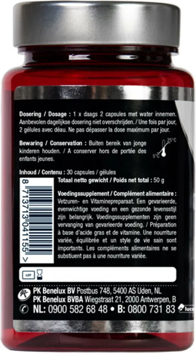 Lucovitaal Super Visolie Omega 3-6 - 20 Stuks (6x30)